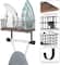 NEX™ Wall Mounted Ironing Board Hanger for T-Leg with Storage Basket